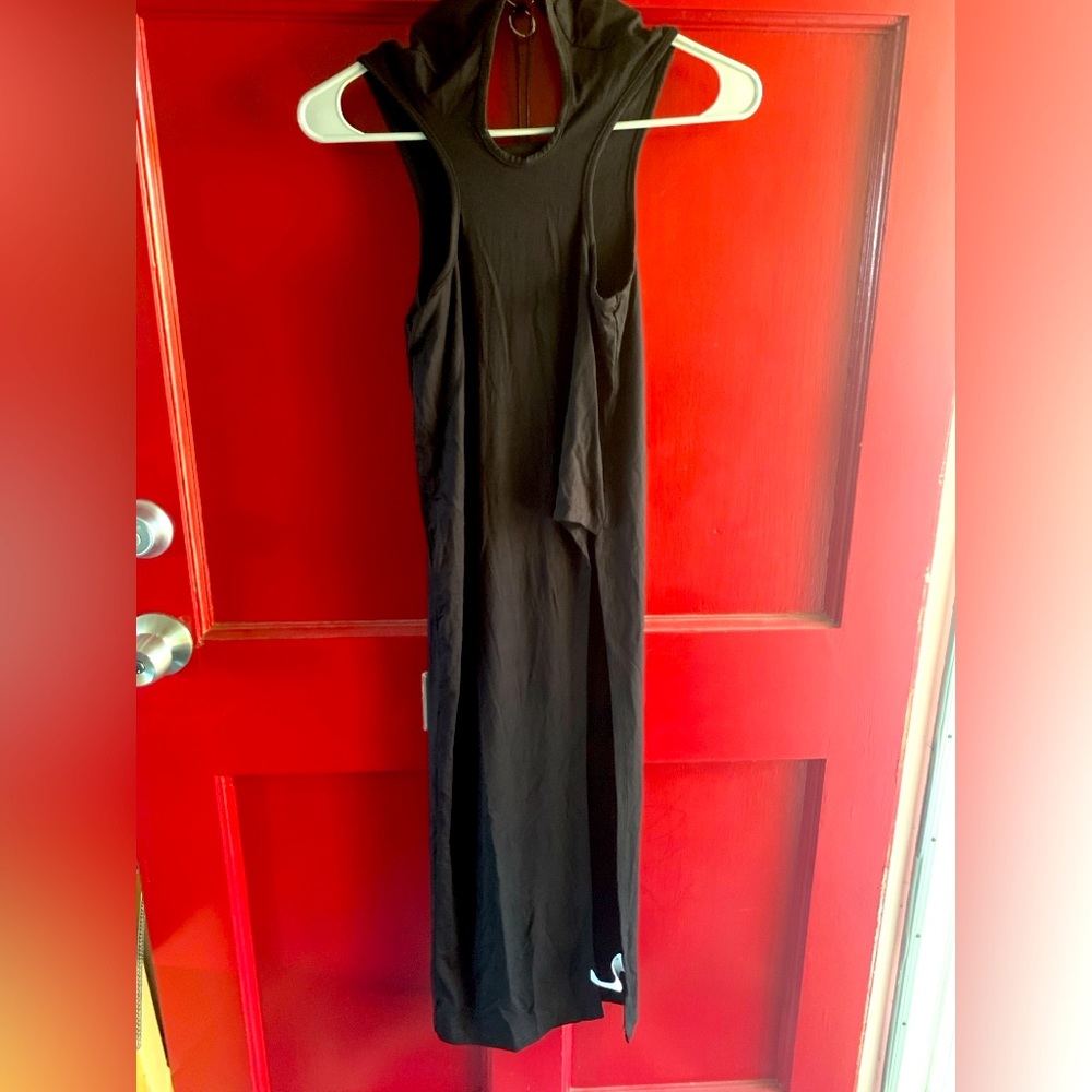 SHEIN black sexy dress with left slit NEW size XS
